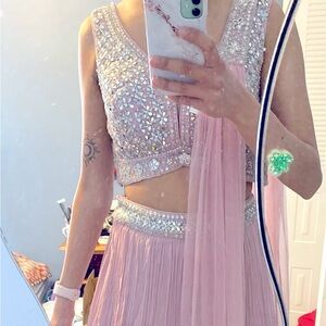 Lilac Indian Lehenga